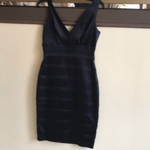Calvin Klein black satin dress